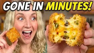 🏈🧀 Get ready for the ultimate game day with these Crispy Fried Jalapeno Mac n' Cheese Bites! 🧀🏈