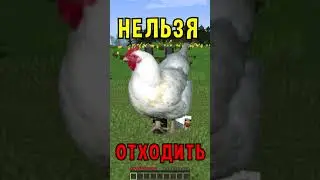 МАЙНКРАФТ НО МНЕ НЕЛЬЗЯ ОТХОДИТЬ ОТ КУРИЦЫ!