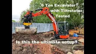Kubota KX60 with tiltrotator tested for a week