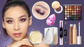 FULL FACE OF NEW MAKEUP 2019- Fenty, Huda, Beauty Blender