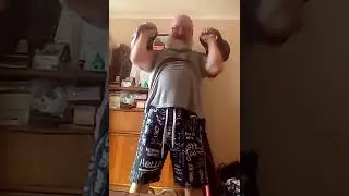 Kettlebell press 16 kg without inertia. non-standard exercises with a kettlebell