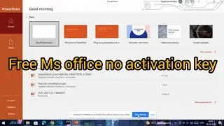 Ms office activation without key