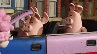 Shaun the Sheep [The Big Chase] Pig Car Crashing Sparta Remix
