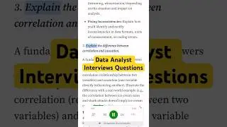 10 Data Analyst Interview Questions You Should Be Ready to Answer #shorts #Ai #tech #techjob #ai