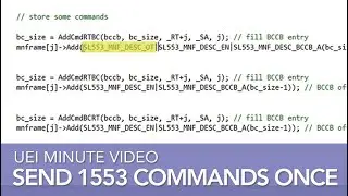 1553 One Time Command | UEI Minute Video