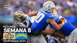 New Orleans Saints vs. Los Angeles Chargers | Resumen en español - Semana 8 | NFL Highlights 2024