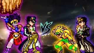 Jotaro SPR VS Dio K1 V2 & Jotaro K1 V2 in Jump Force Mugen