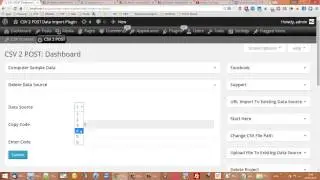WordPress CSV 2 POST - Delete A Data Source