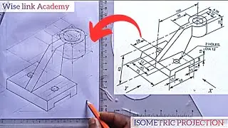 ISOMETRIC PROJECTION TECHNICAL DRAWING ENGINEERING DRAWING 