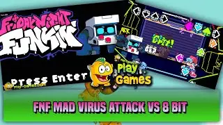 FNF Mad Virus Attack vs 8 Bit Playthrough