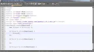 Hide and Show HTML Elements with jQuery