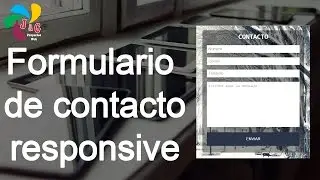 Formulario de contacto responsive con HTML y CSS