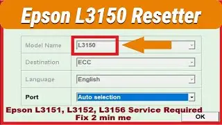 Epson L3150 Red Light Blinking | How To Reset Epson L3150 Printer | Epson L3151/ L3152/ L3156 Reset