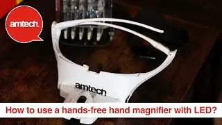 how to use a hands-free head magnifier with LED?