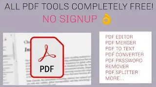 All PDF Tools Free | PDF editor | PDF converter | PDF password remover