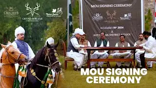MOU Signing with Cavalier's Company and Neza Baazi Federation Canada | Grand Shikar Resorts