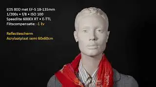 Portretfotografie | Één Speedlite met semi-transparant acrylaatplaat (Dutch)