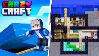 CRAZYCRAFT'TA GİZLİ YER ALTI EVİM! - Minecraft