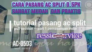 tutorial on how to install a split AC from the AC-05D3 model