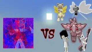 The God of Violet Darkness vs 5 Random Op Broken Bosses | Minecraft Bedrock | Mob Battle