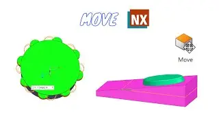 Move. Synchronous Modeling. How to use the Move command in NX.
