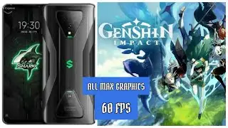Black Shark 3 Test On Genshin | 60 FPS | MAX GRAPHICS | Genshin Impact 1.3