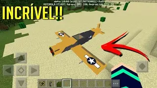 AVIÕES DE GUERRA NO MINECRAFT PE!! - MINECRAFT ADDONS