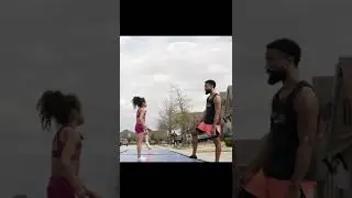 Ex BodyBuilder Dad Coaches Toddler On Cheerleading