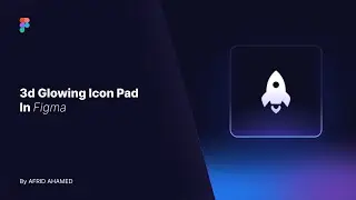 3D glowing animation pad icon in figma | Figma Tutorial