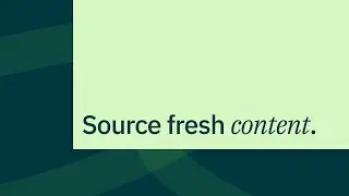 Source fresh content and set up RSS feeds in Sendible