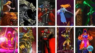 Castlevania Symphony of the Night - All Bosses + Ending
