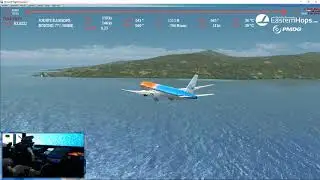 PMDG BOEING 777-300ER LANDING IN TAHITI