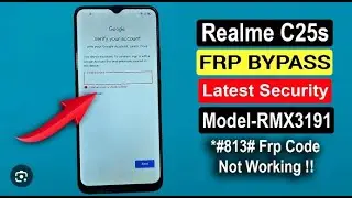 Realme | C25S RMX3191| Factory Reset | Reset Frp Bypass | UnlockTool |  2024