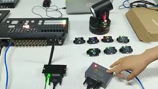 BMD tally interface with wireless tally solution  8pcs tally light broadcasting