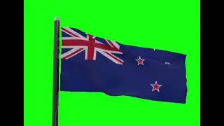 3D Green Screen Countries Waving Flags 