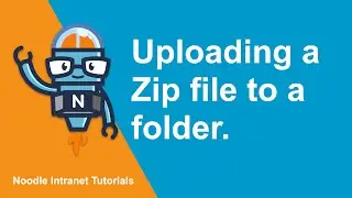 Uploading a Zip file to folder