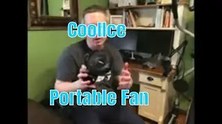 Coolice Portable Rechargeable Fan - 8Inch Clip On Fan With Timer - 12000mAh Battery Operated Fan