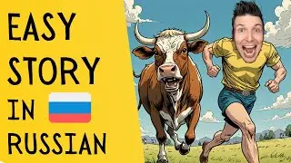 I Got Attacked by a Cow?! 🐄🤣 | Russian Listening Practice