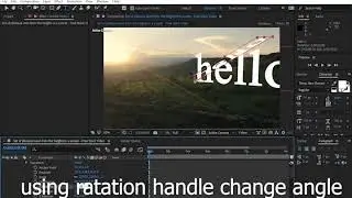 3D words in video/and 3D title in video.