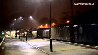 Steel train through Lichfield City