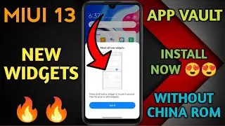 Install MIUI 13 + iOS App Vault in any Xiaomi Device 😍😍 | MIUI 13 New Widgets No China ROM & No Root