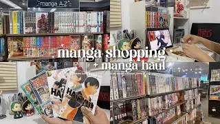 🛍️ ep. 4 manga shopping + manga haul || watching jujutsu kaisen s2, arranging mangas, cafe