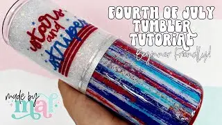 Beginner Friendly Fourth of July Split Tumbler Tutorial
