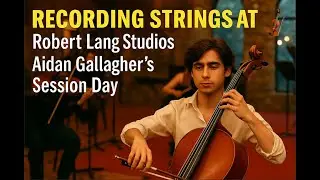 Recording Strings with Aidan Gallagher at Robert Lang Studios!  Luckily no one got SERIOUSLY INJURED