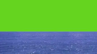 Ocean on Green Screen 4K (Loop)