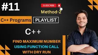 How to find maximum number in C++ using function (Largest number).