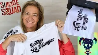 DIY Harley Quinn Tshirt. Suide Squad