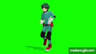 green screen anime dance