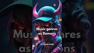 Ai draws music genres as Demons #ai #demons #music #aigenerated #shorts