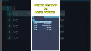 Python program to print pattern 